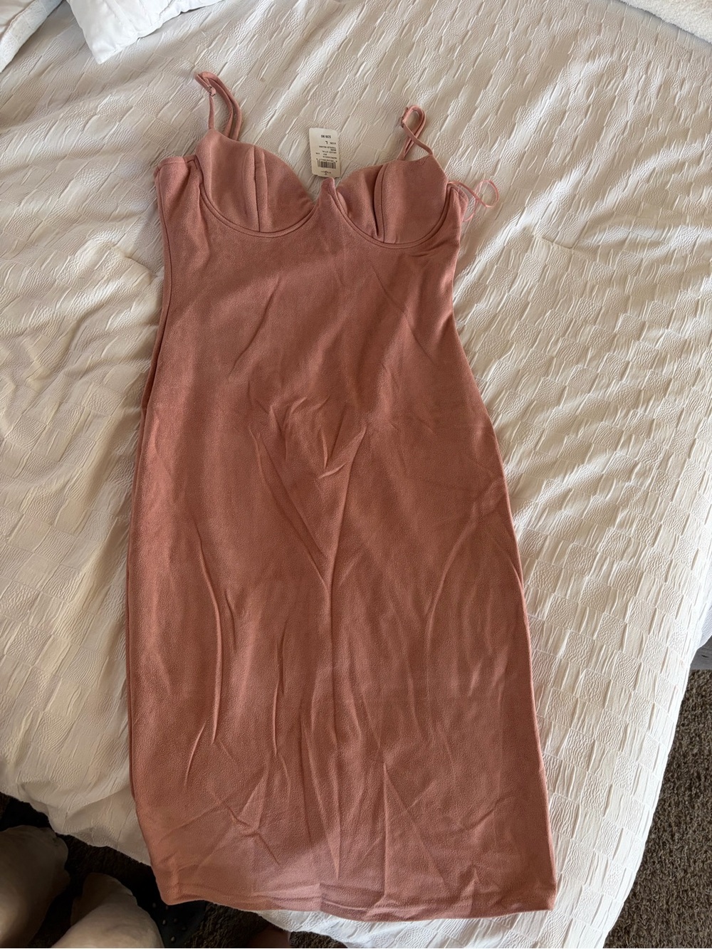 bp Rose Dust Bodycon Midi Dress